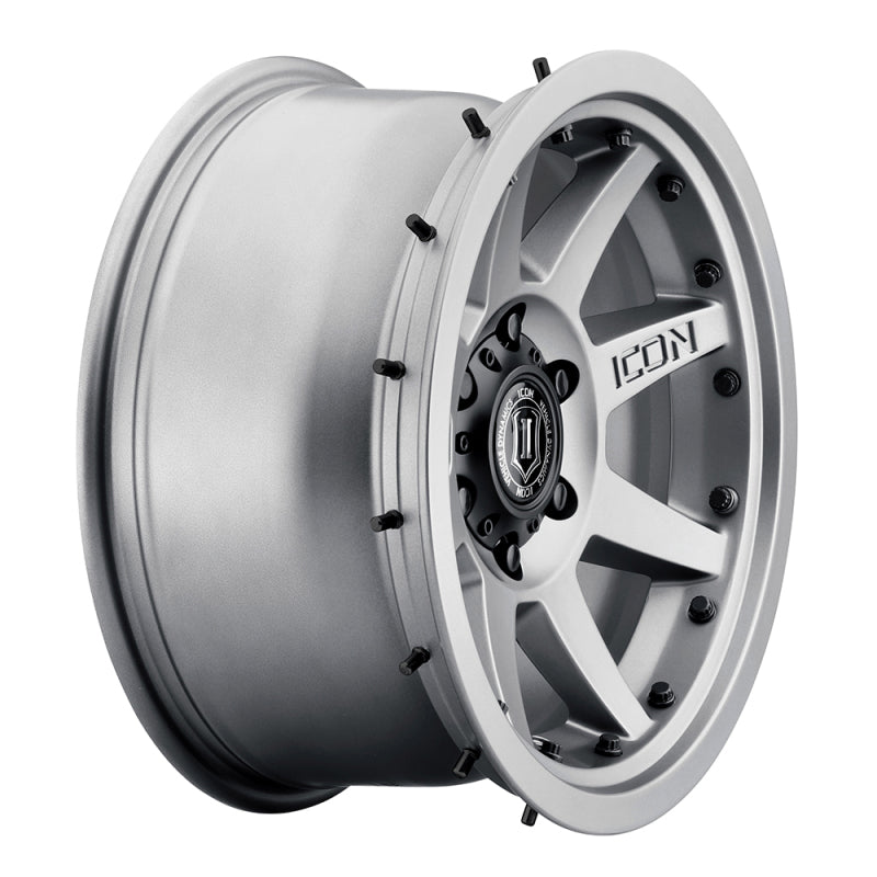 Icon Rebound Pro 17x8.5 5x5 -6mm Offset 4.5in BS 71.5mm Bore Titanium Wheel - Mammoth Racing -