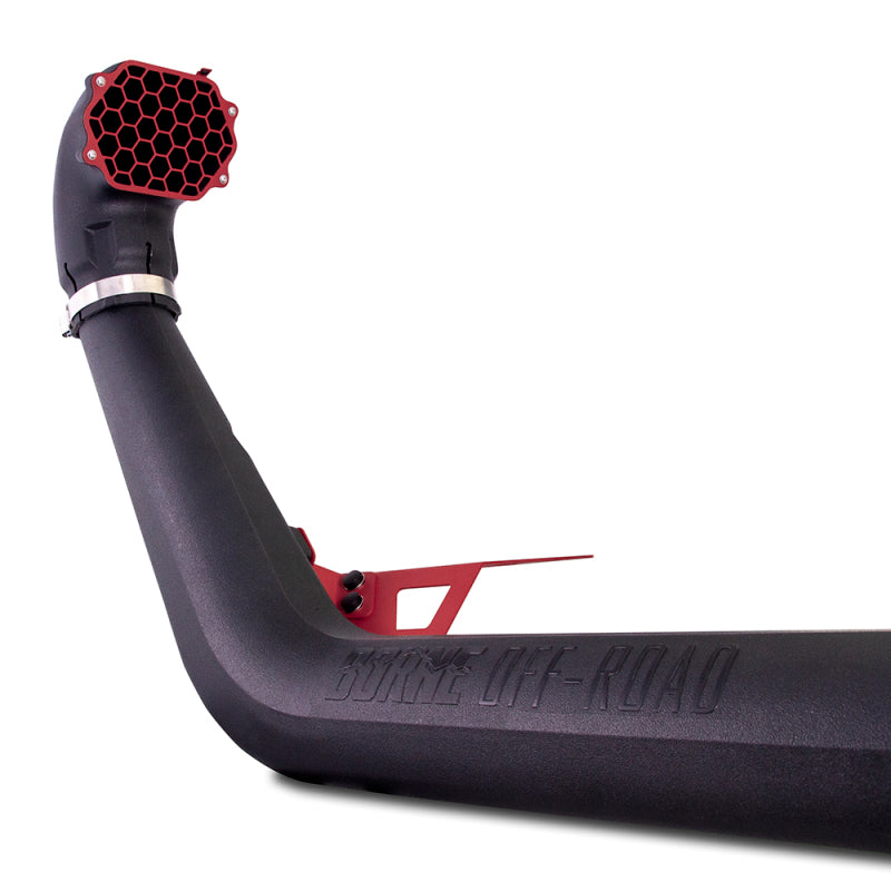Mishimoto BORNE Off-Road 2018+ Jeep Wrangler JL Snorkel - Micro-Wrinkle Red - Mammoth Racing -