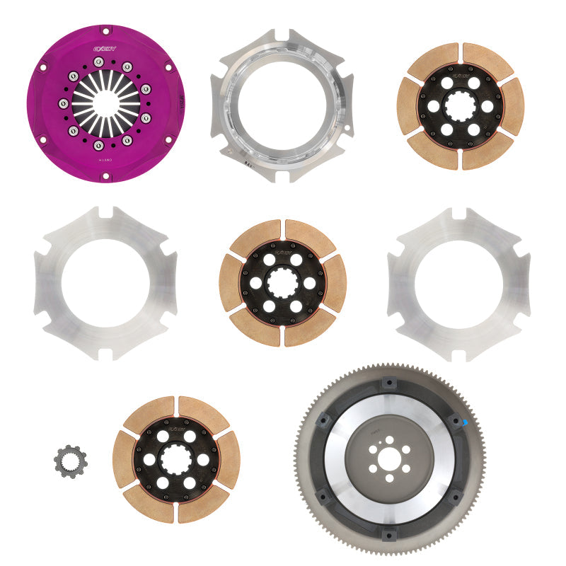 Exedy 1989-1998 Nissan 240sx L4 Hyper Triple Cerametallic Clutch Rigid Disc Push Type Cover - Mammoth Racing -