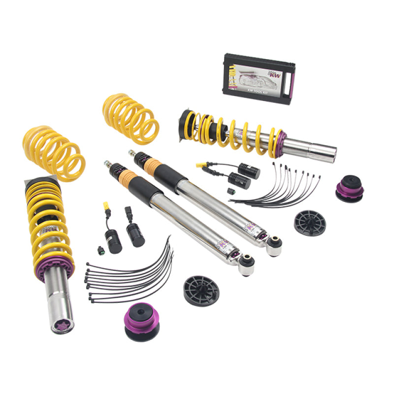 KW Coilover Kit V3 2017+ Audi A4 (B9) Sedan 2wd w/ Electronic Dampers - Mammoth Racing -
