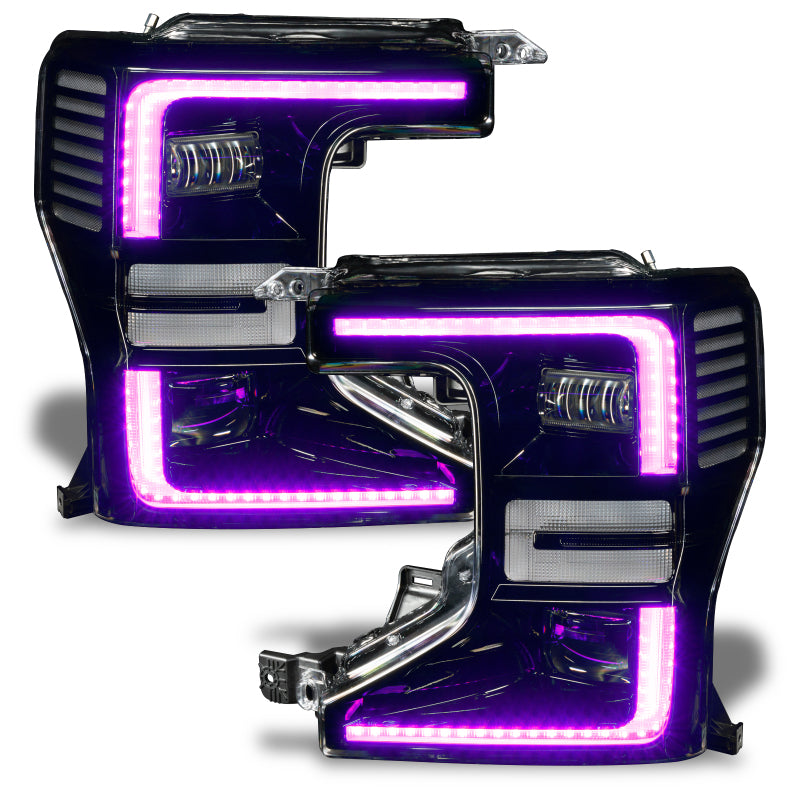 Oracle 20-22 Ford F-250/350 Super Duty Dynamic ColorSHIFT Headlight DRL Upgrade Kit w/Switchback - Mammoth Racing -