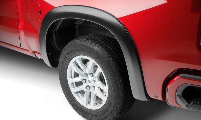 Bushwacker 19-21 Chevrolet Silverado 1500 OE-Style 4PC Fender Flares Black Smooth - Mammoth Racing -