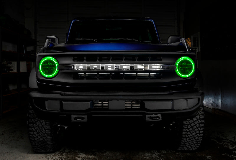 Oracle 2021 Ford Bronco Base Headlight LED Halo Kit - ColorSHIFT - w/ BC1 Controller - Mammoth Racing -