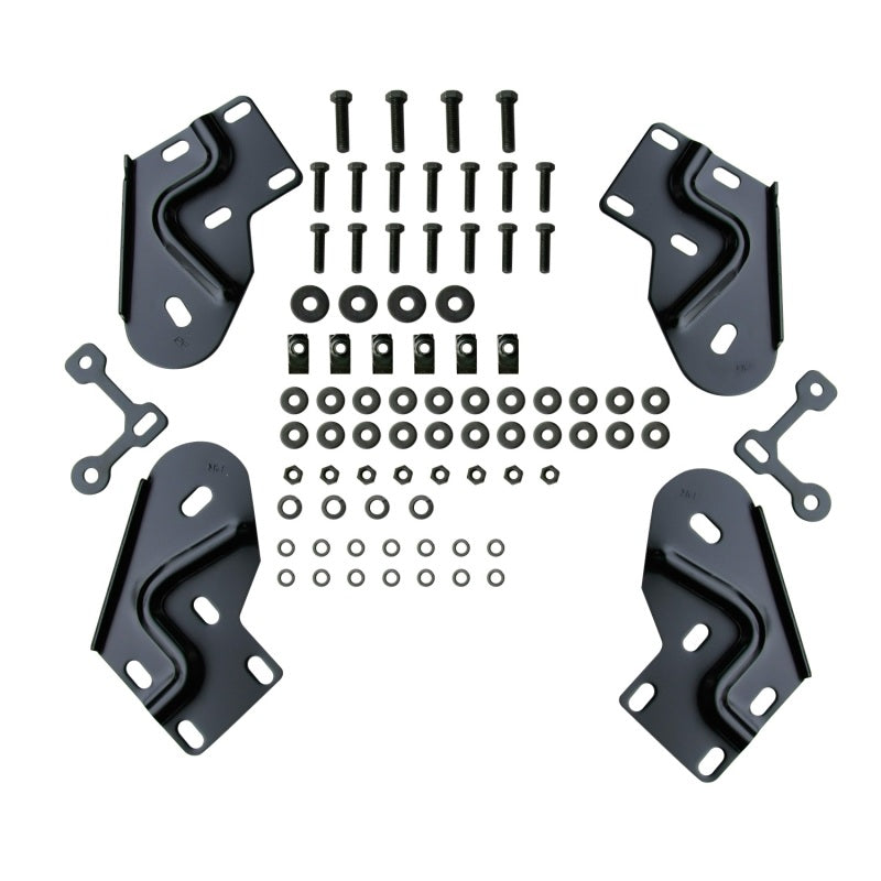 Westin 1999-2016 Ford F-250/350/450/550HD Crew Cab Platinum 4 Oval Nerf Step Bars - Black - Mammoth Racing -