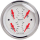 Autometer Arctic White 3-3/8in Quad Gauge 100 Psi/100-250 Deg F / 8-18v / 240-33 Ohm - My Store