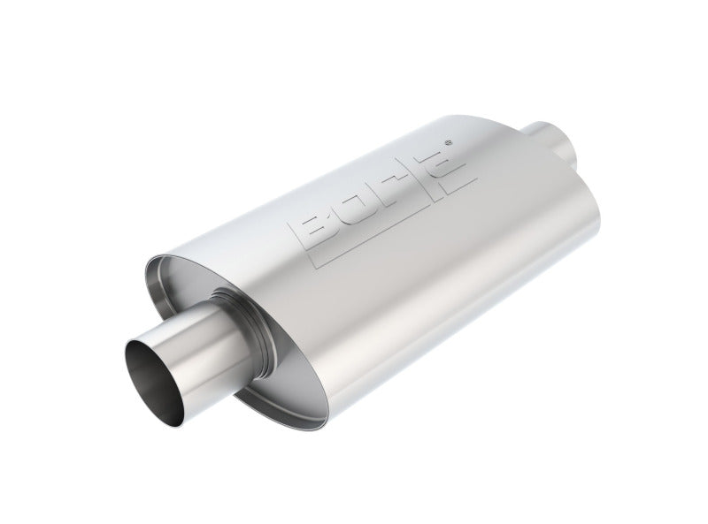 Borla XR-1 Racing Sportsman 2 1/2 inch Outlet / 2 1/2 inch Inlet 12in Case Oval Muffler - My Store