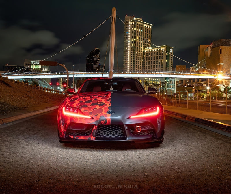 Oracle 20-21 Toyota Supra GR RGB+A Headlight DRL Upgrade Kit - ColorSHIFT 2 - Mammoth Racing -