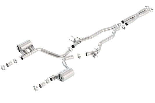 Borla 2015 Dodge Challenger SRT/392 Hemi 6.4L V8 ATAK Catback Exhaust w/ Valves Factory Bezel - Mammoth Racing -