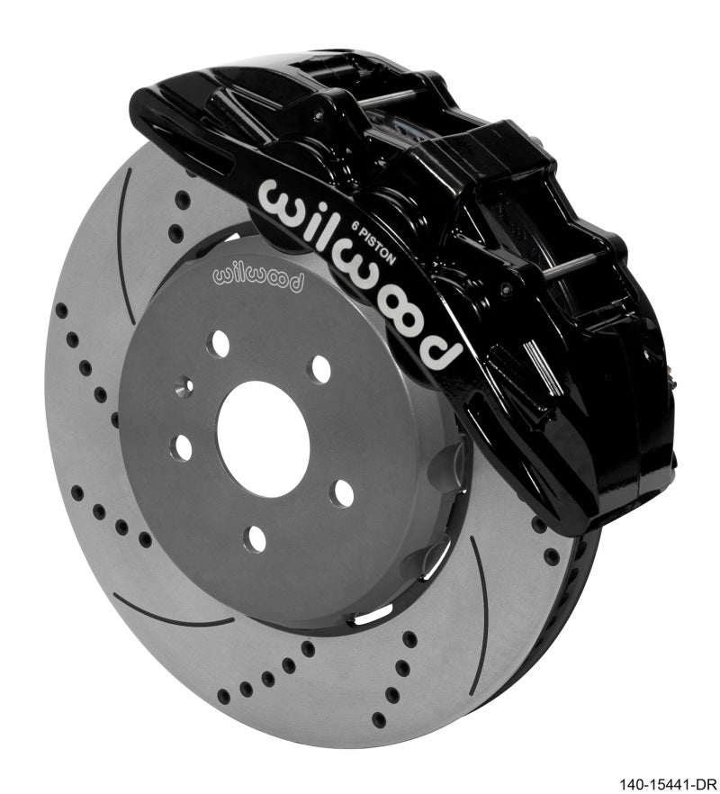 Wilwood Sx6r Front Brake Kit 15in Lug Drive Drilled Rotor w/ Lines 16-19 Chevrolet Camaro - My Store