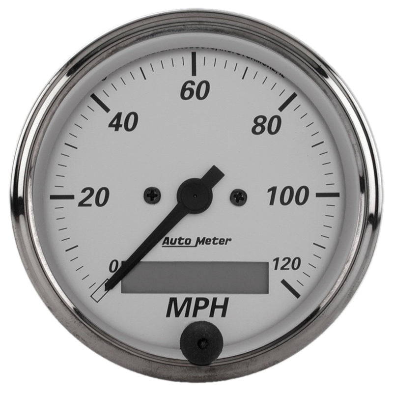 Autometer American Platinum 3-1/8in 0-120mph Electronic In-Dash Programmable Speedometer - My Store