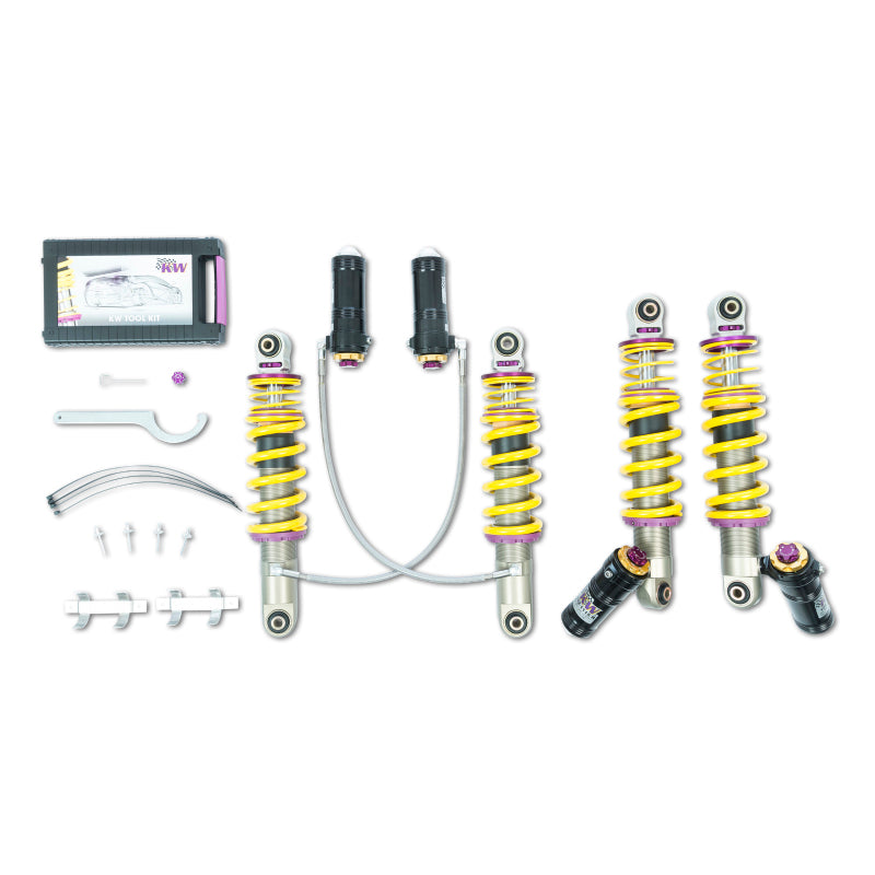KW Coilover Kit V4 2010-2015 Audi R8 (42) V8 Including Spyder w/o Magnetic Ride - Mammoth Racing -
