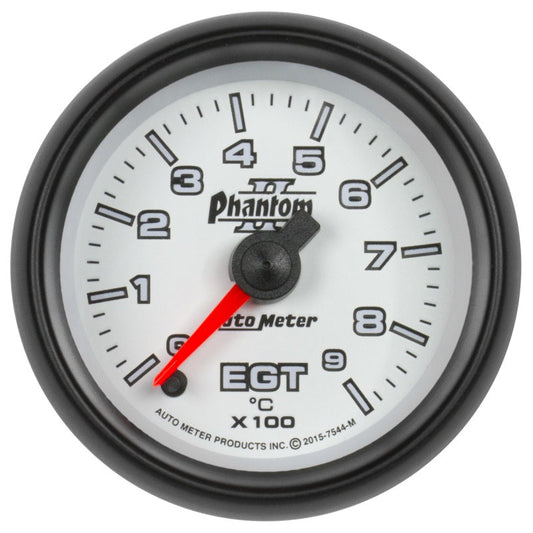 Autometer Phantom II Gauge Pyrometer (Egt) 2 1/16in 900c Digital Stepper Motor Phantom II - My Store