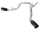 aFe MACHForce XP Exhaust Aluminized Dual Split DPF Back 11-15 GM Diesel Truck V8-6.6L (td) (BLK tip) - Mammoth Racing -