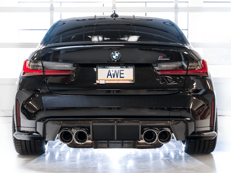 AWE SwitchPath Catback Exhaust for BMW G8X M3/M4 - Chrome Silver Tips - My Store