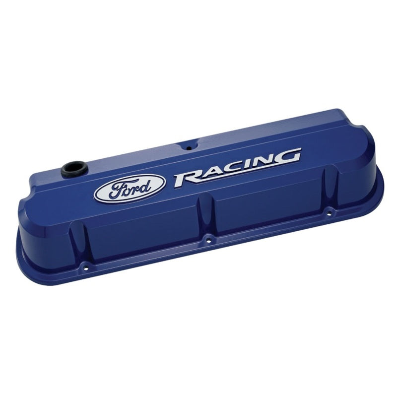 Ford Racing 289-351 Slant Edge Blue Valve Cover - Mammoth Racing -