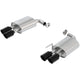 Ford Racing 18-19 Ford Mustang GT 5.0L Touring Muffler Kit w/ Black Chrome Exhaust Tips - Mammoth Racing -