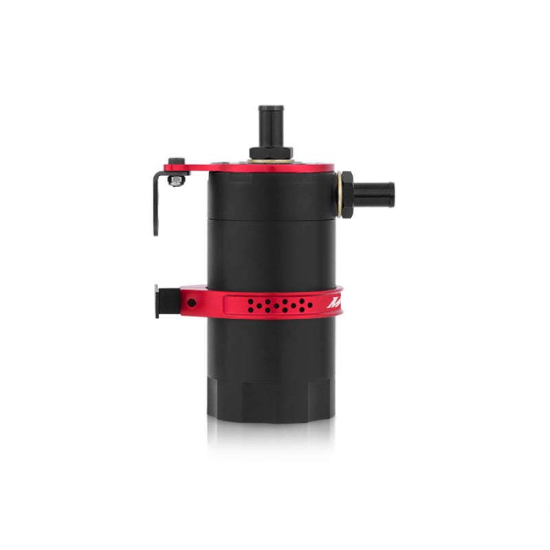 Mishimoto Universal Baffled Oil Catch Can - Red - Mammoth Racing -