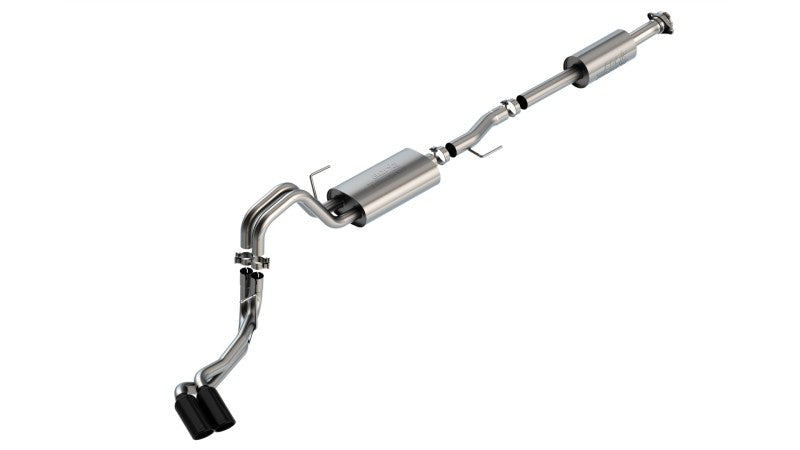 Borla F-150 2021 5.0L 4dr CC SB EC STB Lariat/KR/Pltnm/LTD 3/2.25 DSE Cat-Back Touring BLK CHR Tips - My Store