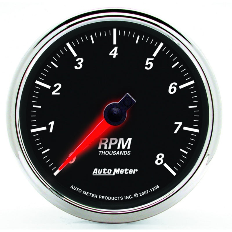 Autometer Designer Black II 3 3/8in 8000 RPM In-Dash Tachometer - My Store