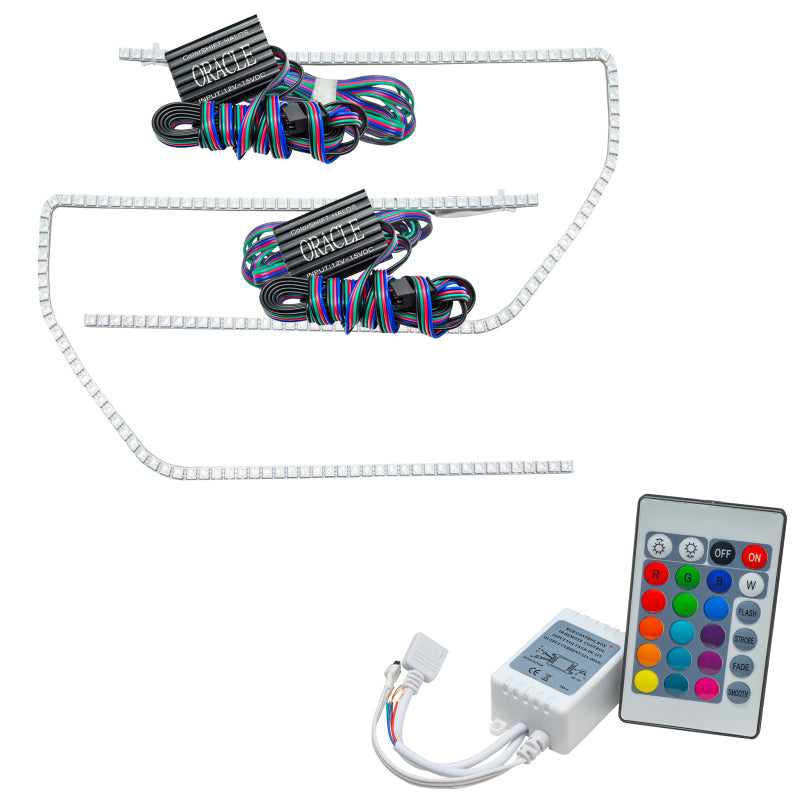 Oracle Ford F-150/Raptor 09-14 Perimeter Halo Kit - ColorSHIFT w/ Simple Controller - Mammoth Racing -