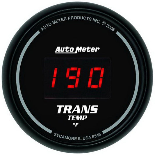 Autometer Z Series 52mm Black Digital 0-300 Deg F Transmission Temperature Gauge - My Store
