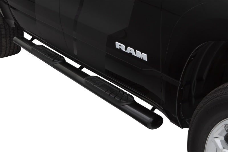 Lund 10-17 Dodge Ram 2500 Crew Cab 4in. Oval Straight Steel Nerf Bars - Black - My Store