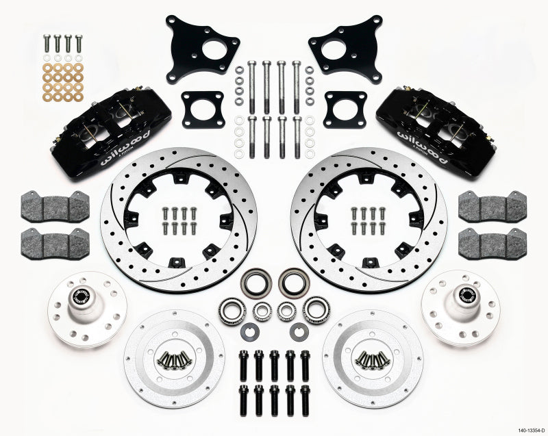 Wilwood Dynapro 6 Front Hub Kit 12.19in Drilled AMC 71-76 OE Disc w/o Bendix Brakes - My Store