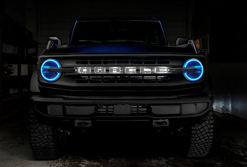 Oracle 2021 Ford Bronco DRL Upgrade w/ Halo Kit - ColorSHIFT w/ BC1 Controller - Mammoth Racing -