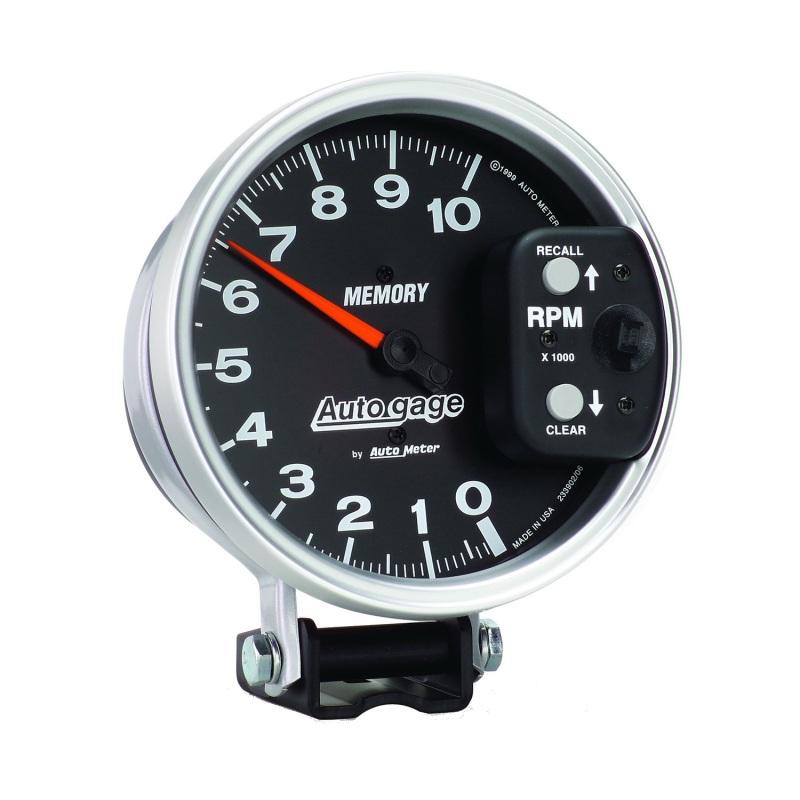 Autometer 5 inch 10,000 RPM w/ Peak Memory Pedestal Tachometer Auto Gage - Black - My Store