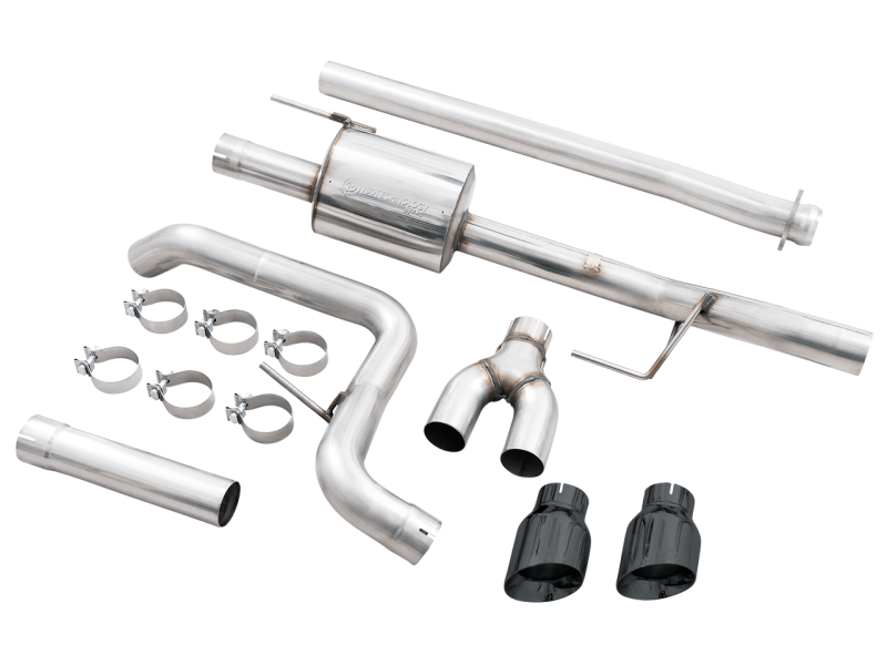 AWE 0FG 21+ Ford F150 Dual Side Exit Cat-Back Exhaust - 4.5in Diamond Black Tips - My Store