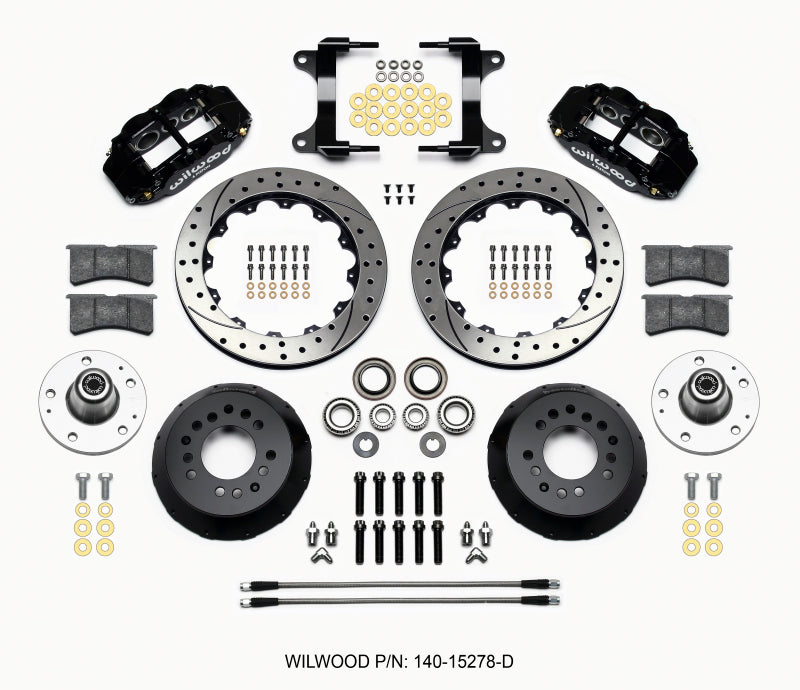 Wilwood Narrow Superlite 6R Front Hub Kit 12.88in Drilled 82-92 Camaro//Firebird - My Store