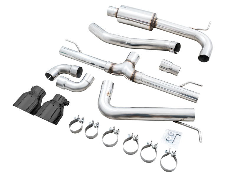 AWE 2022 VW GTI MK8 Track Edition Exhaust - Diamond Black Tips - Mammoth Racing -