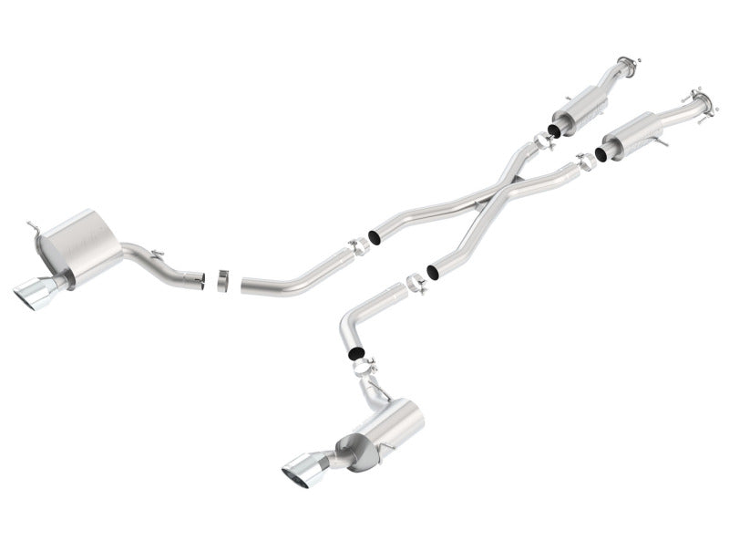 Borla 2015 Jeep Grand Cherokee SRT8 S-Type Dual Round Rolled Exit Catback Exhaust - My Store