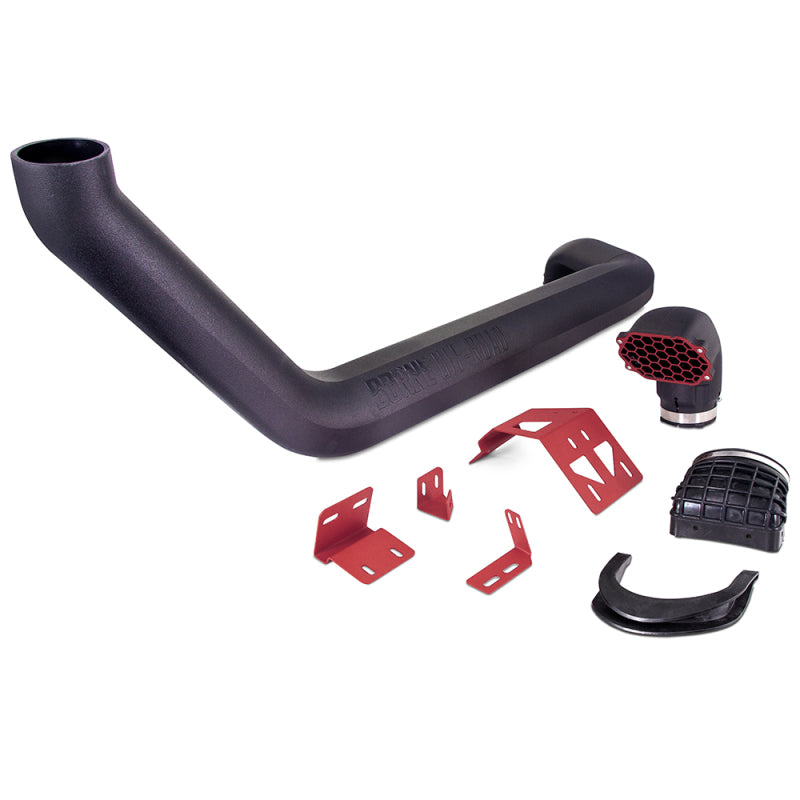 Mishimoto BORNE Off-Road 2018+ Jeep Wrangler JL Snorkel - Micro-Wrinkle Red - Mammoth Racing -