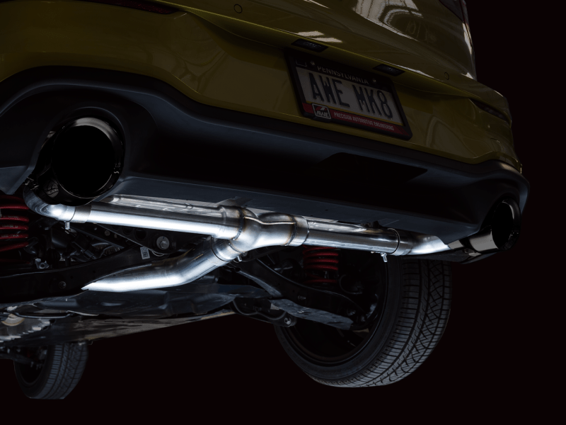 AWE 2022 VW GTI MK8 Touring Edition Exhaust - Diamond Black Tips - My Store