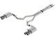Borla 2018 Ford Mustang GT 5.0L AT/MT 3in Atak Catback Exhaust w/ Valves (Carbon Fiber Black Tip) - My Store