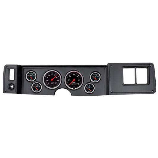 Autometer Designer Black 79-81 Camaro Dash Kit 6pc Tach / MPH / Fuel / Oil / Wtmp / Volt - My Store