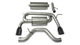 Corsa 06-08 Hummer H3 3in Cat-Back Dual Rear w Single 4in Black Pro-Series Tips - Mammoth Racing -