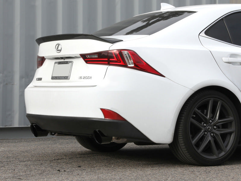 aFe POWER Takeda 16-17 Lexus IS200t L4-2.0L (t) 2.5in-3in 304 SS CB Exhaust w/ Black Tips - Mammoth Racing -