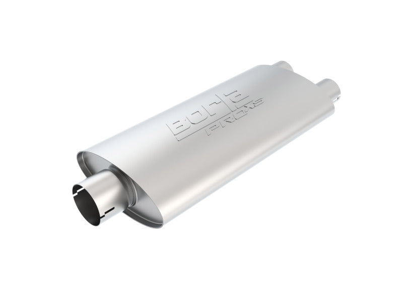 Borla Universal Center/Dual Oval 3in In/2.25in Out 19in x 4in x 9.5in Notched ProXS Muffler - My Store