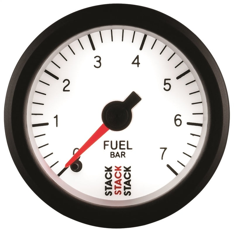 Autometer Stack 52mm 0-7 Bar M10 Male Pro Stepper Motor Fuel Pressure Gauge - White - My Store