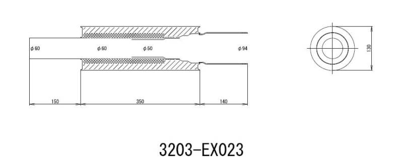 HKS Universal Muffler 2.5 Inlet / 3.7in Outlet - Mammoth Racing -
