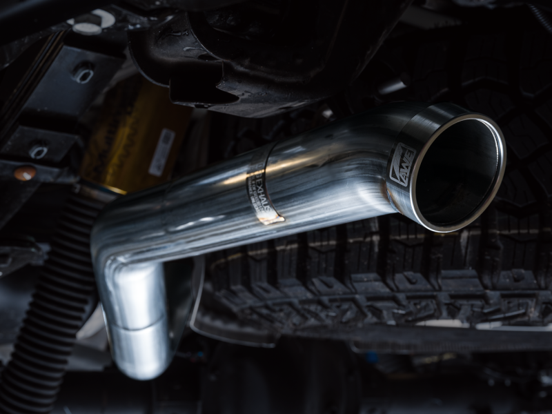 AWE Tuning 22-23 GMC Sierra 1500 AT4X 6.2L 0FG Catback Split Dual (Flat Bumper) - Bashguard(No Tips) - Mammoth Racing -