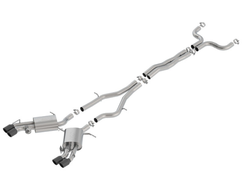 Borla 16-18 Cadillac CTS-V 6.2L V8 2.75in Diameter S Type Catback Exhaust w/ Valves Black Chrome Tip - My Store