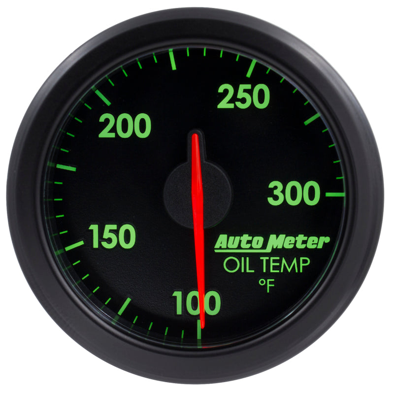 Autometer Airdrive 2-1/6in Oil Temp Gauge 100-300 Degrees F - Black - My Store