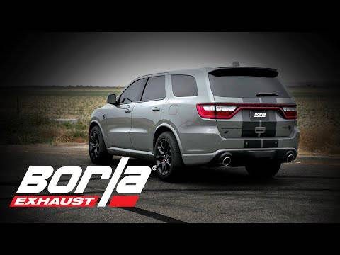 Borla 2021+ Dodge Durango SRT Hellcat 6.2L V8 AWD ATAK Cat-Back Exhaust System - Black Chrome Tips