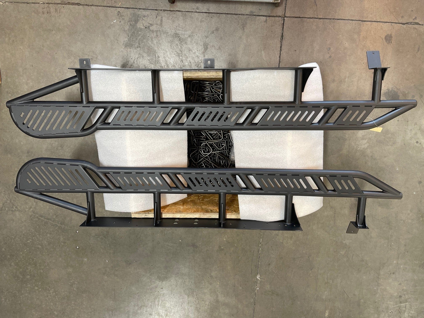 Sliders, Toyota, Tacoma Long Bed, W/ TOP Plates, MIG Weld, Black, 2010-21 - My Store