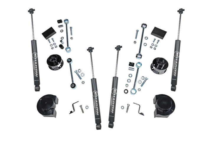 Superlift 18-20 Jeep Wrangler JL 2/4 Door 2.5in Spacer Lift Kit w/ Superlift Shadow Shocks - Mammoth Racing -