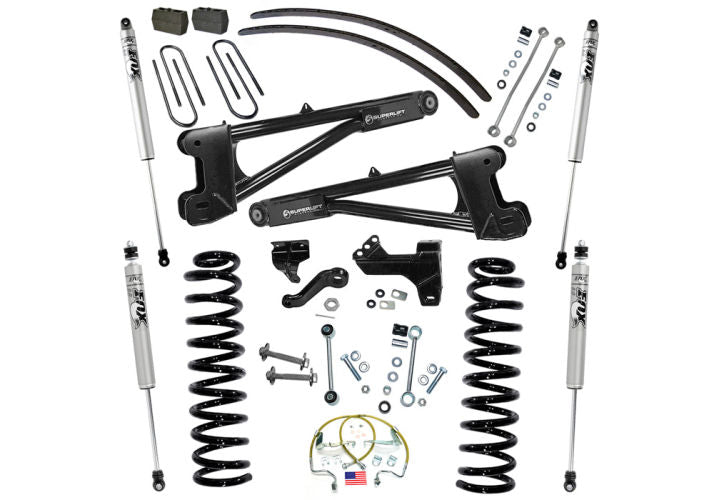 Superlift 08-10 Ford F-250 SuperDuty 4WD Diesel 6in Lift Kit w/ Repl Radius Arms/Fox 2.0 Shocks - Mammoth Racing -
