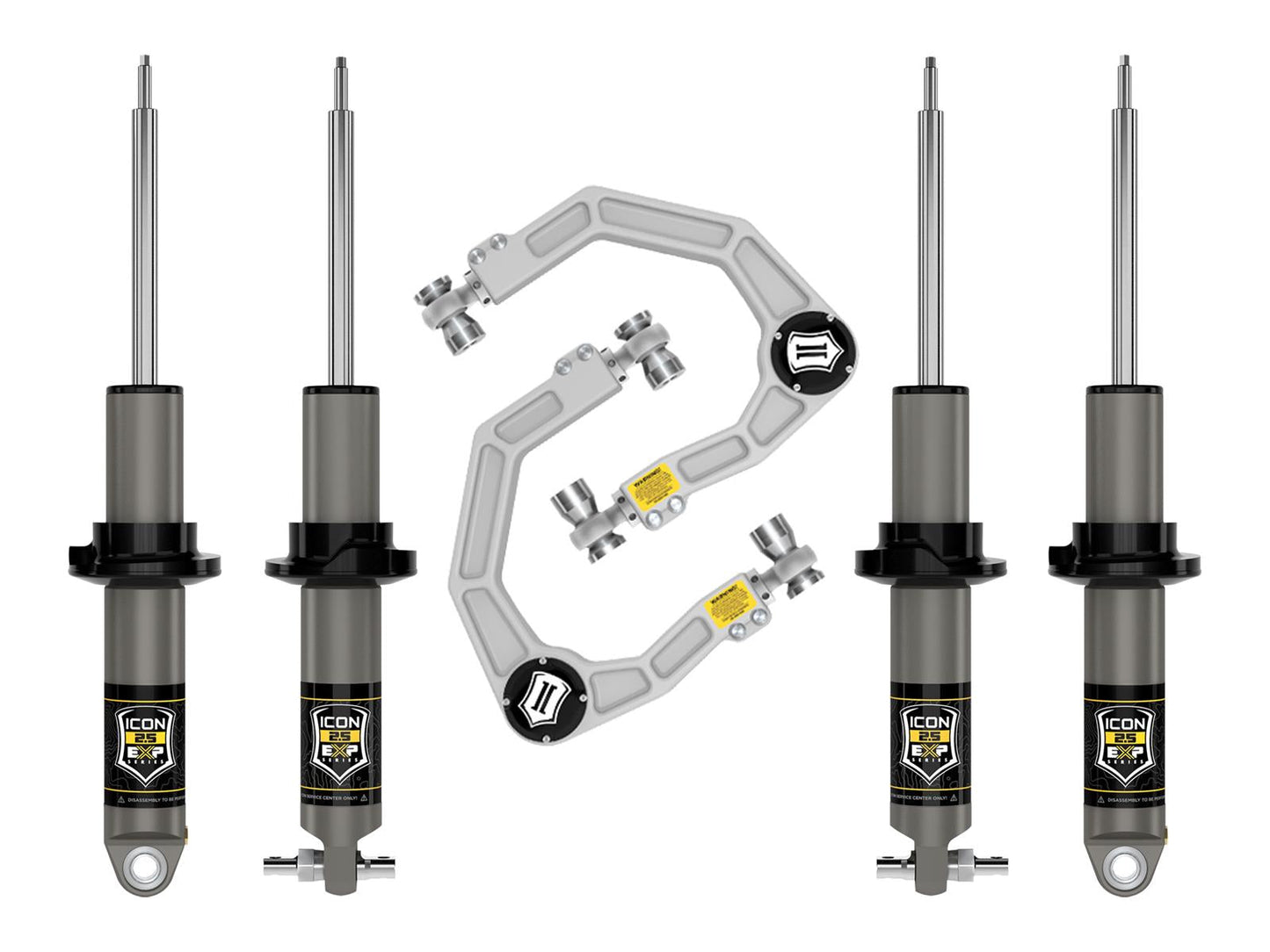 2021+ Ford Bronco Hoss 1.0 Pkg Stage 2 Suspension System Billet (1.5 - 3in Lift) - Mammoth Racing -
